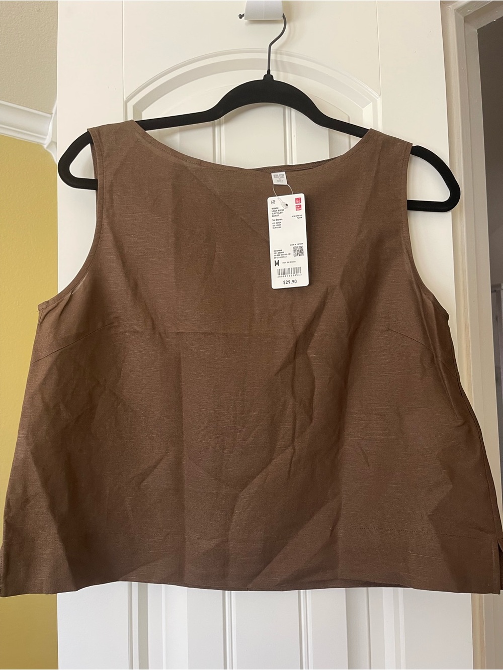 Uniqlo Brown Sleeveless Tank Top